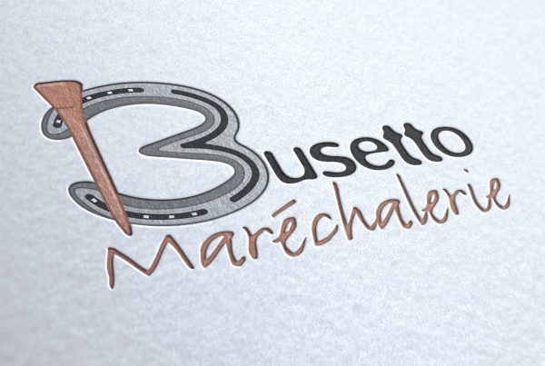 Identité visuelle Busetto Maréchalerie. Portfolio Bruno Lemaistre graphiste